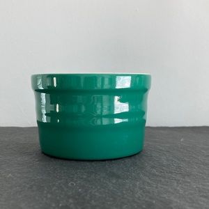 Le Gourmet Chef green ceramic stoneware round prep dish